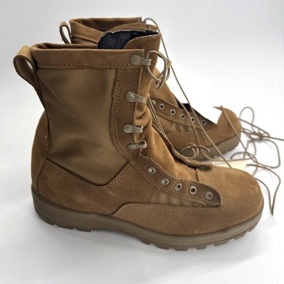 McRae Combat Boots Mens 11 R Brown Leather Military Army Temperate Weather NEW - Picture 1 of 9